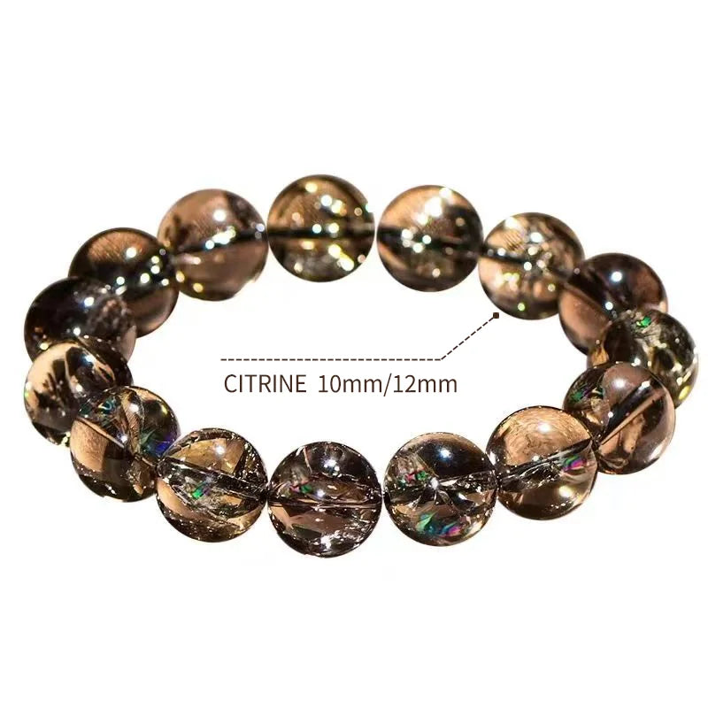 Single-Layer Bracelet｜Smoky Quartz Mist·Himalayan Dark Light——A Wristbound Guardian of Calm