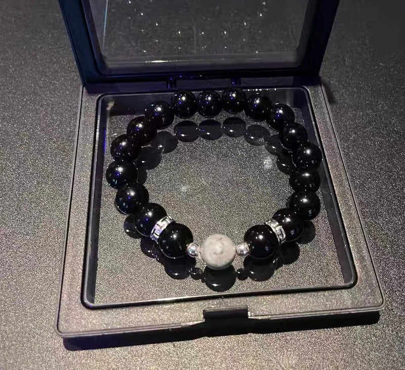 Obsidian Pi Xiu Bracelet｜Shadow & Ember Guardian——Portable Energy Field