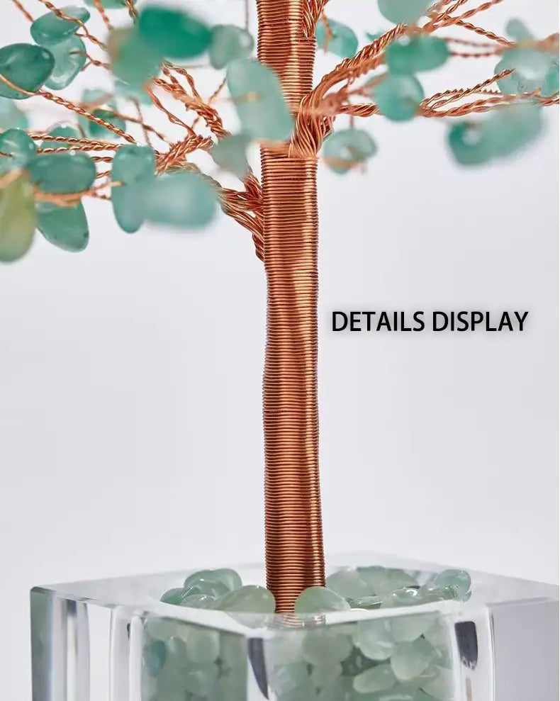 Illuminate Your Sanctuary: Natural Crystal Healing Tree Decor