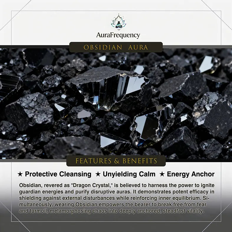 Primordial Shield · Tibetan Forge｜Obsidian Bracelet