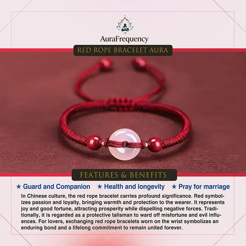 Cinnabar Red String Bracelet – Modern Weave, Protective Energy